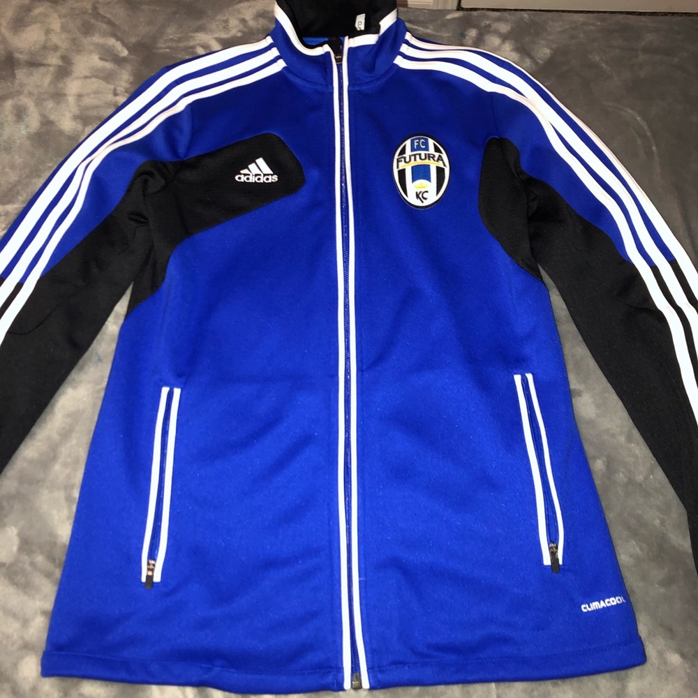 Blue adidas jacket